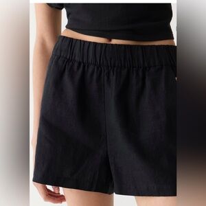 J.Crew black linen shorts